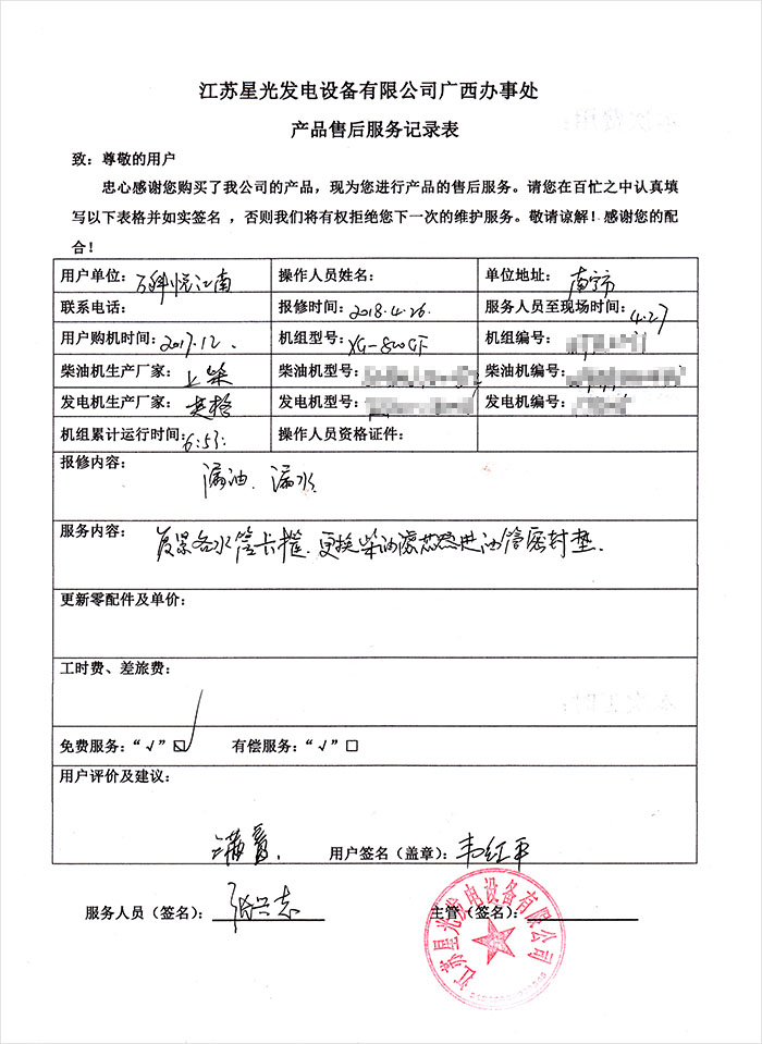 萬(wàn)科悅江南800KW柴油發(fā)電機